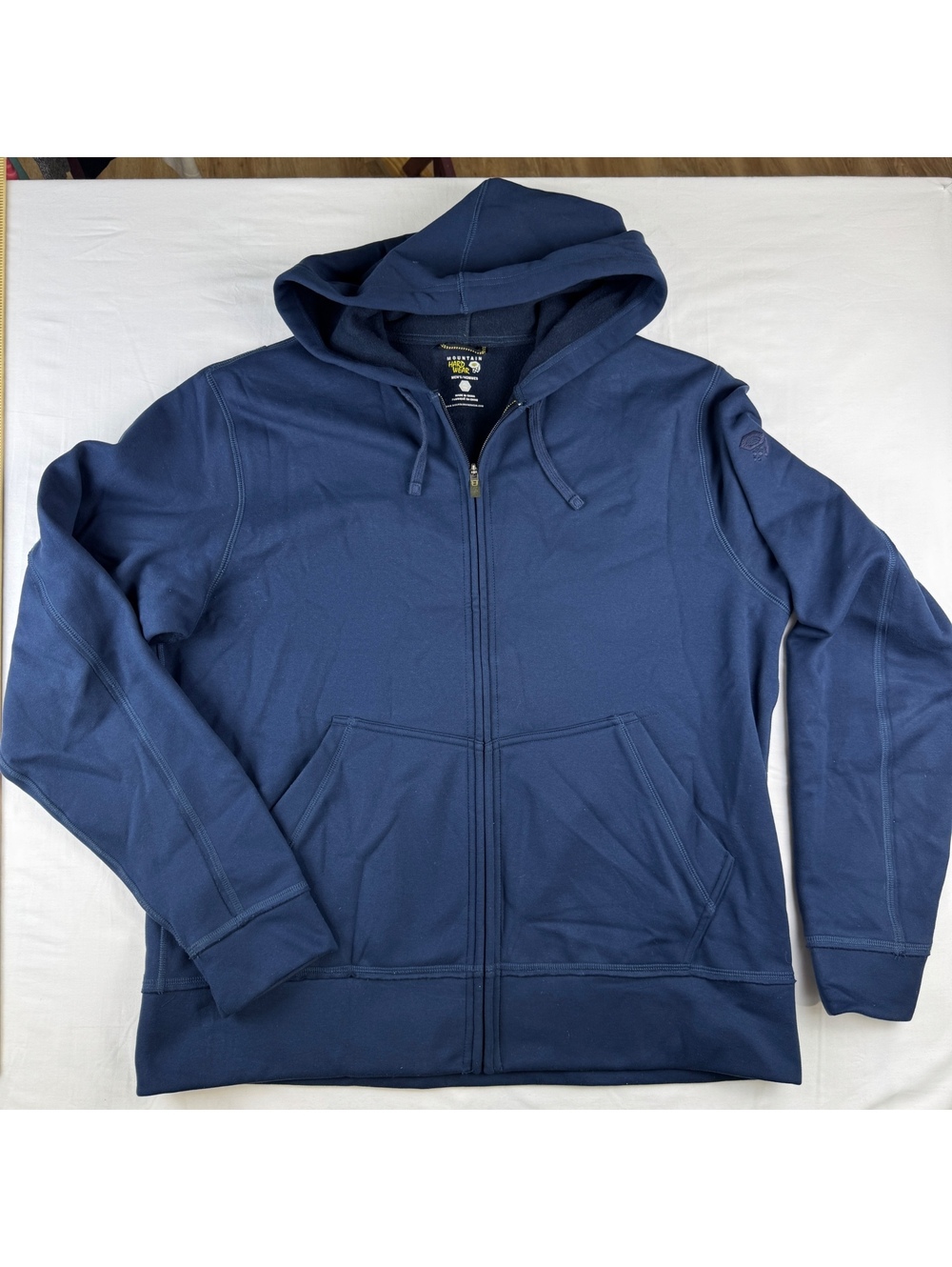 Mountain Hardwear Men's Navy Blue Full Zip Hoodie Jacket XL RUGGED!